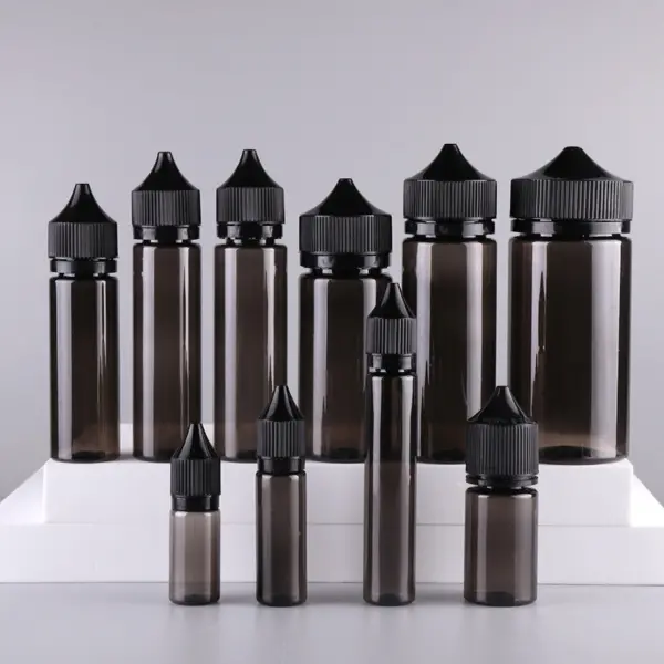 black 100ml e-liquid bottles