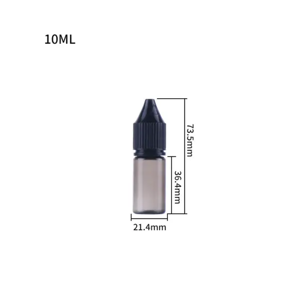 Black 10ml e-liquid bottle