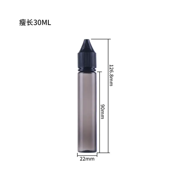 Black 30ml e-liquid bottle（long）