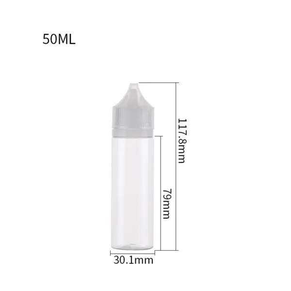 White 30ml e-liquid bottles （Model: short）