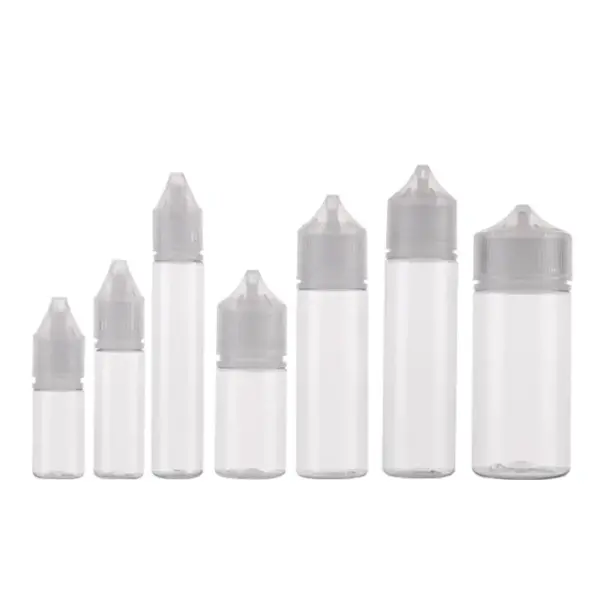 White 10ml e-liquid plastic bottles