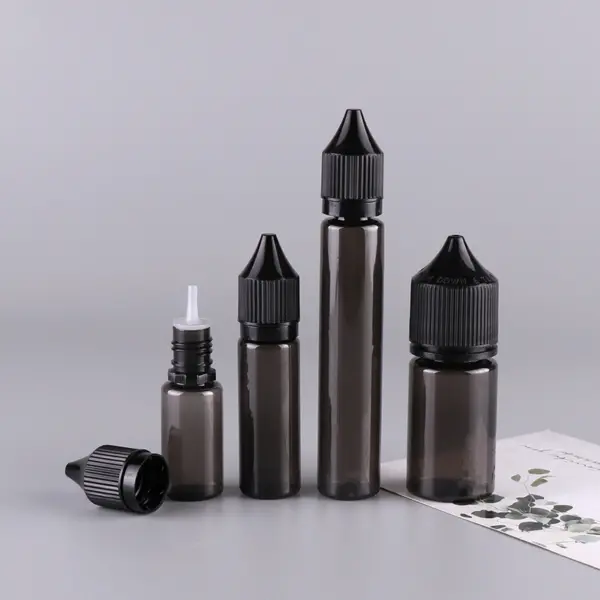 Black 15ml e-liquid bottle